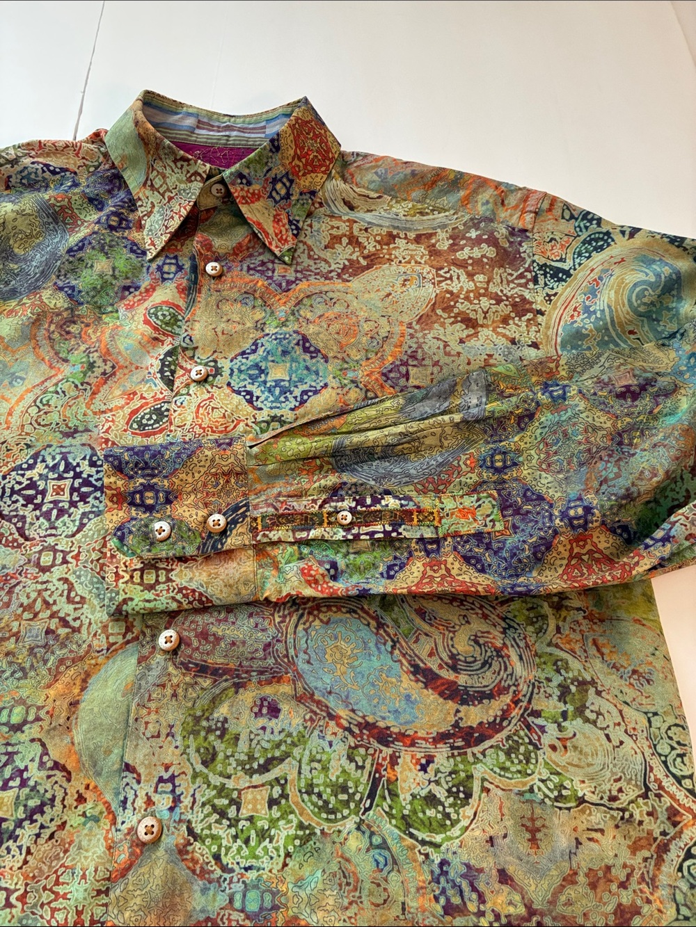 Robert Graham Paisley Button Down Long Sleeve Shirt